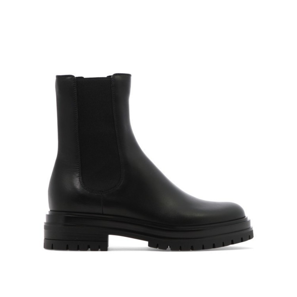 Gianvito Rossi Black Leather Ankle Boots - NWT